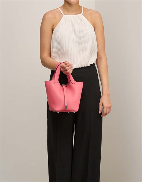 hermes picotin 18 rose azalee